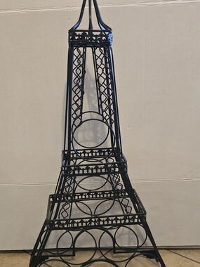 Source Unknown Black Eiffel Tower Wine Bottle Holder